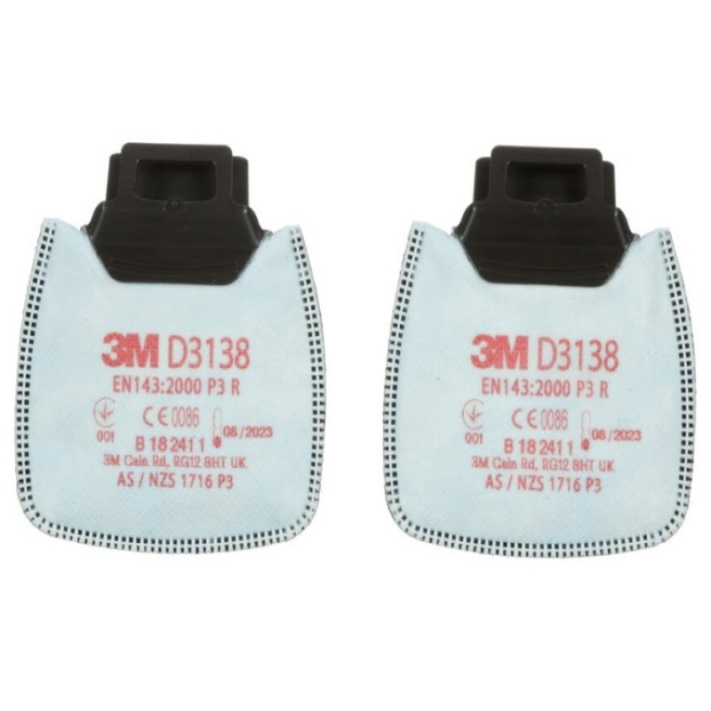 FILTRO ANTIPOLVERE P3 VR 3M 3138 PER SEMIMASCHERA SECUR CLICK