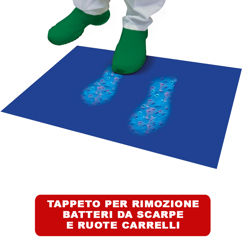 TAPPETO DECONTAMINANTE 90X115 CM 8 PEZZI DA 30 FOGLI CAD.
