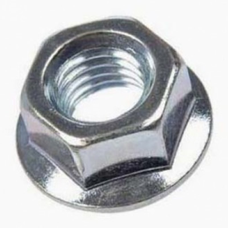 DADI M 6 FLANGIATI ZIGRINATI DIN 6923 ZN