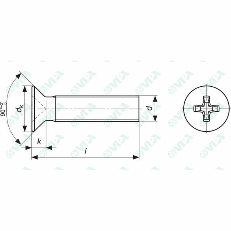 VITI TS.I.C UNI 7688 M 6X90 ZINCATO