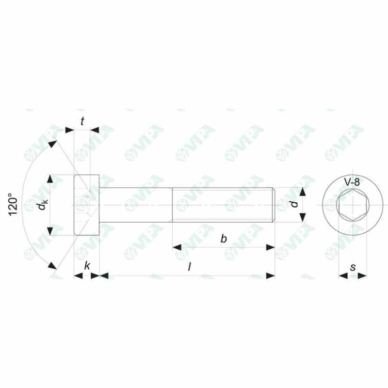 VITI TC RIBASSATA DIN 7984 M 10X25 INOX  A2