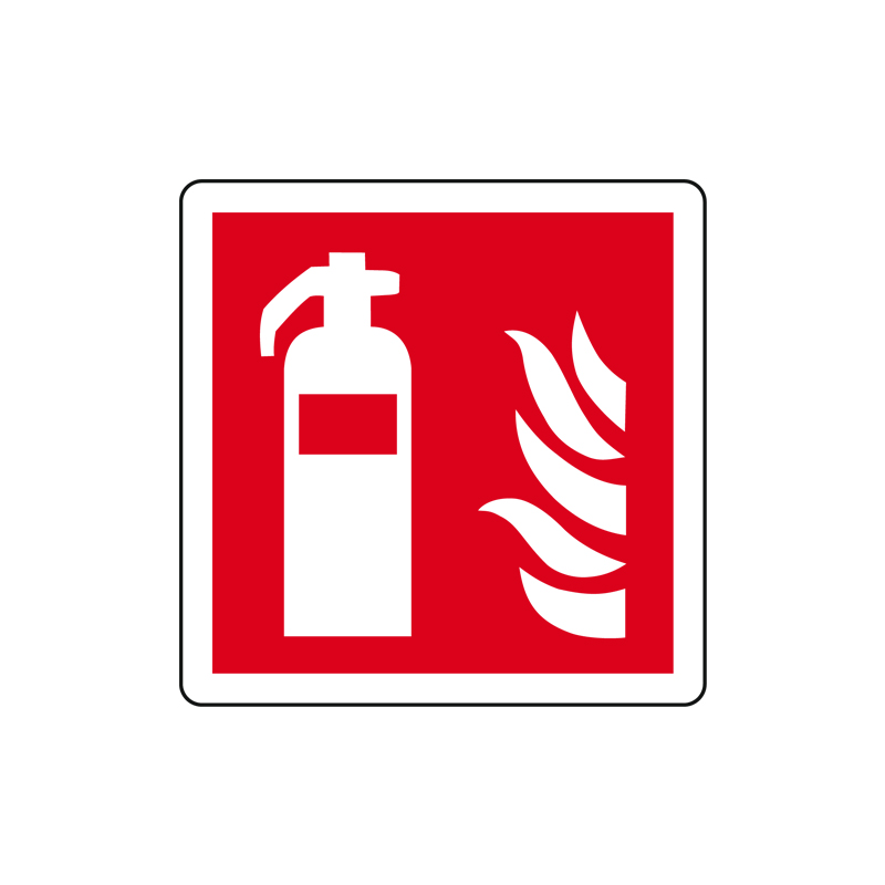 ESTINTORE  CARTELLO ALLUMINIO 125X125 ANTINCENDIO