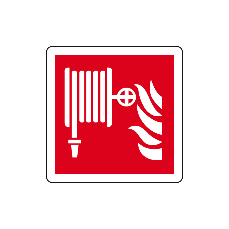 LANCIA ANTINCENDIO NASPO CARTELLO ALLUMINIO 125X125 ANTINCENDIO