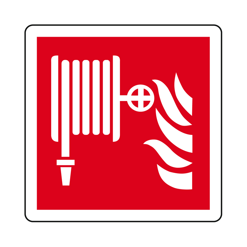 LANCIA ANTINCENDIO NASPO CARTELLO ALLUMINIO 230X230 ANTINCENDIO