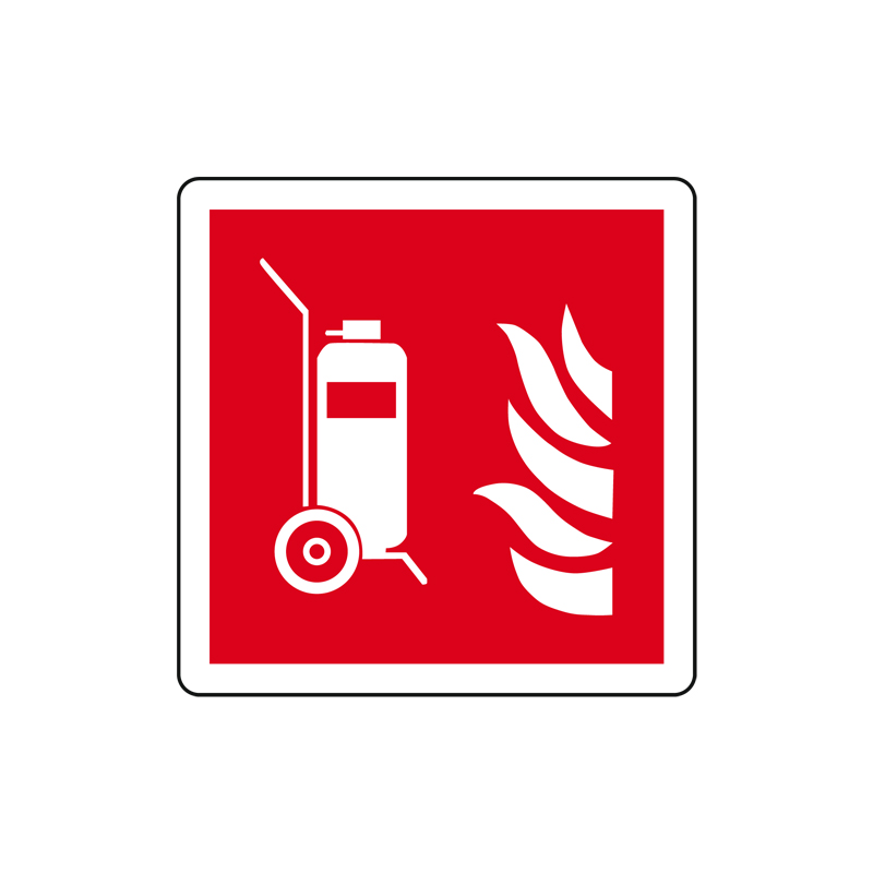 ESTINTORE CARRELLATO ADESIVO 125X125 ANTINCENDIO
