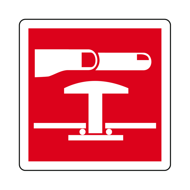STOP DI EMERGENZA CARTELLO ALLUMINIO 230X230 ANTINCENDIO