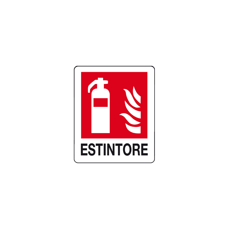 ESTINTORE CARTELLO ALLUMINIO 100X120  ANTINCENDIO