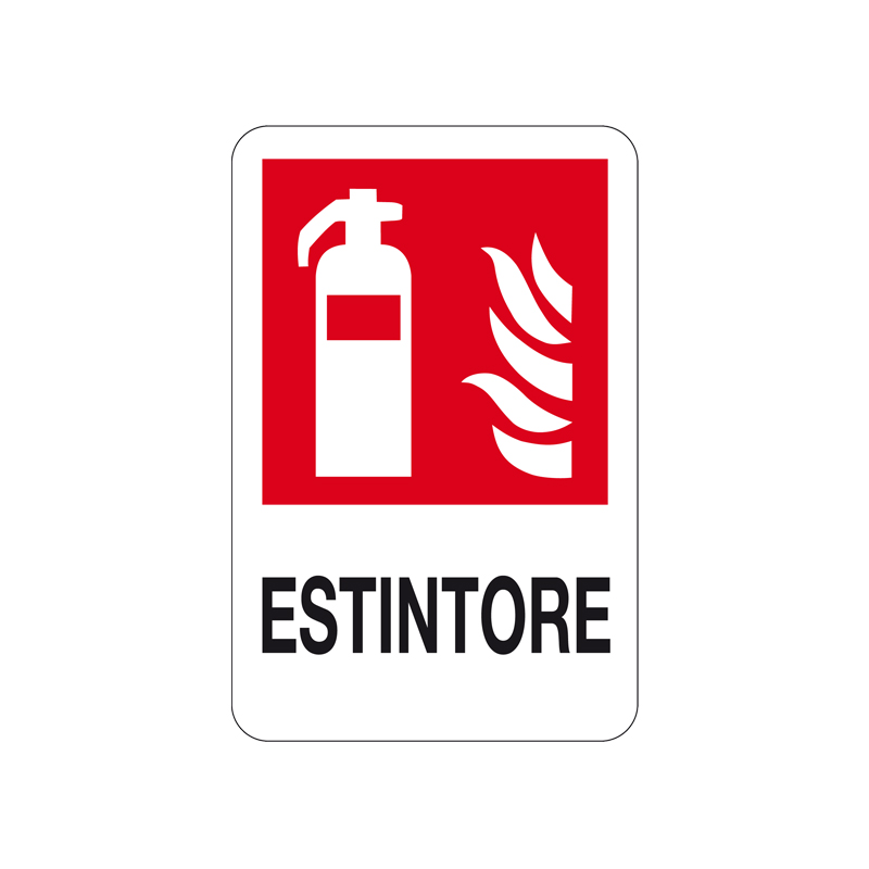 ESTINTORE CARTELLO ALLUMINIO 200X300 ANTINCENDIO