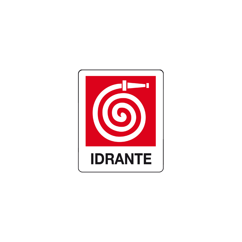 IDRANTE CARTELLO ALLUMINIO 100X120  ANTINCENDIO