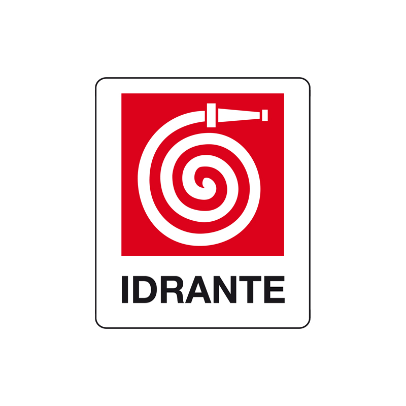 IDRANTE CARTELLO ALLUMINIO 150X175 ANTINCENDIO