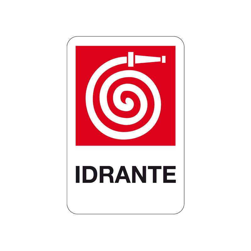 IDRANTE CARTELLO ALLUMINIO 200X300 ANTINCENDIO