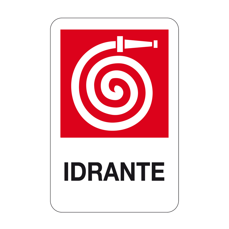 IDRANTE CARTELLO ALLUMINIO 330X500 ANTINCENDIO
