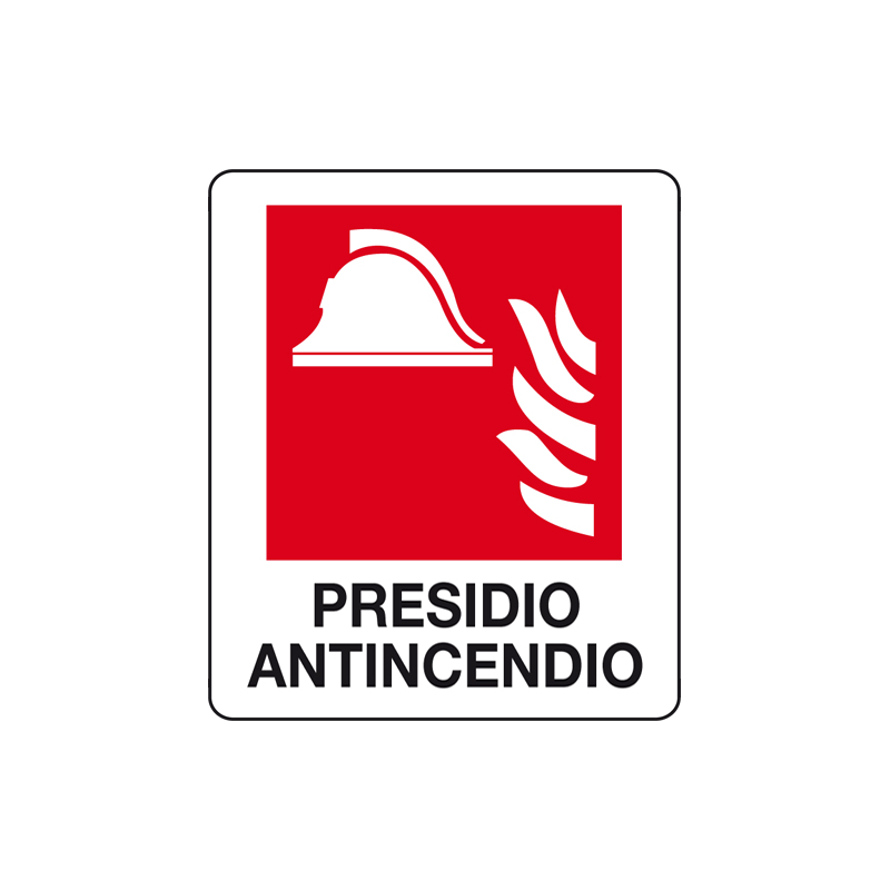 PRESIDIO ANTINCENDIO CARTELLO ALLUMINIO 150X175 ANTINCENDIO