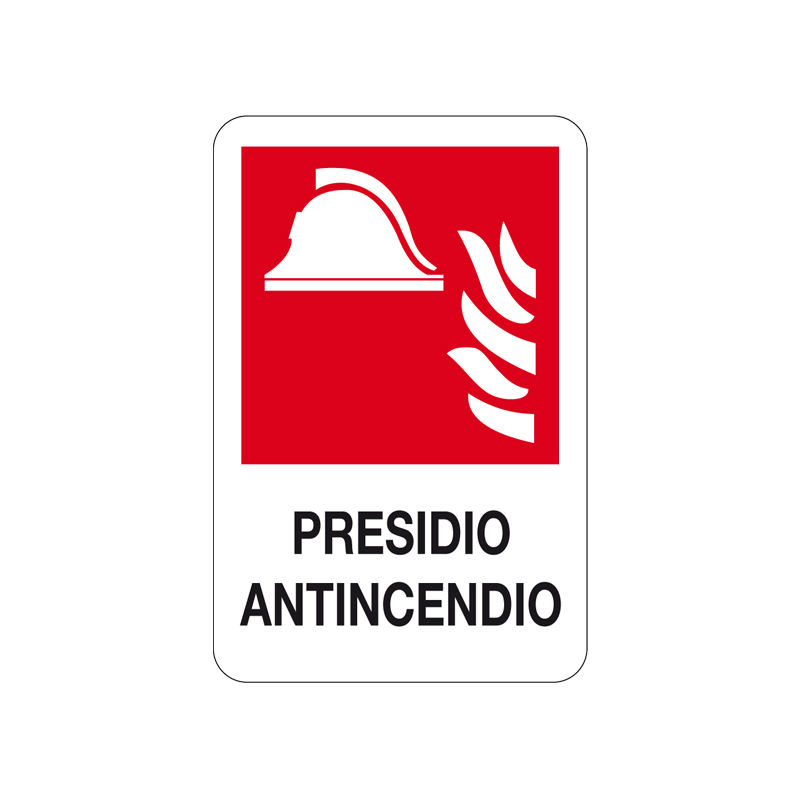 PRESIDIO ANTINCENDIO CARTELLO ALLUMINIO 200X300 ANTINCENDIO
