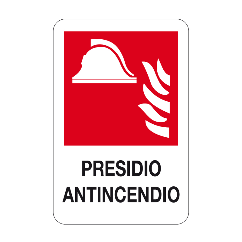 PRESIDIO ANTINCENDIO CARTELLO ALLUMINIO 330X500 ANTINCENDIO