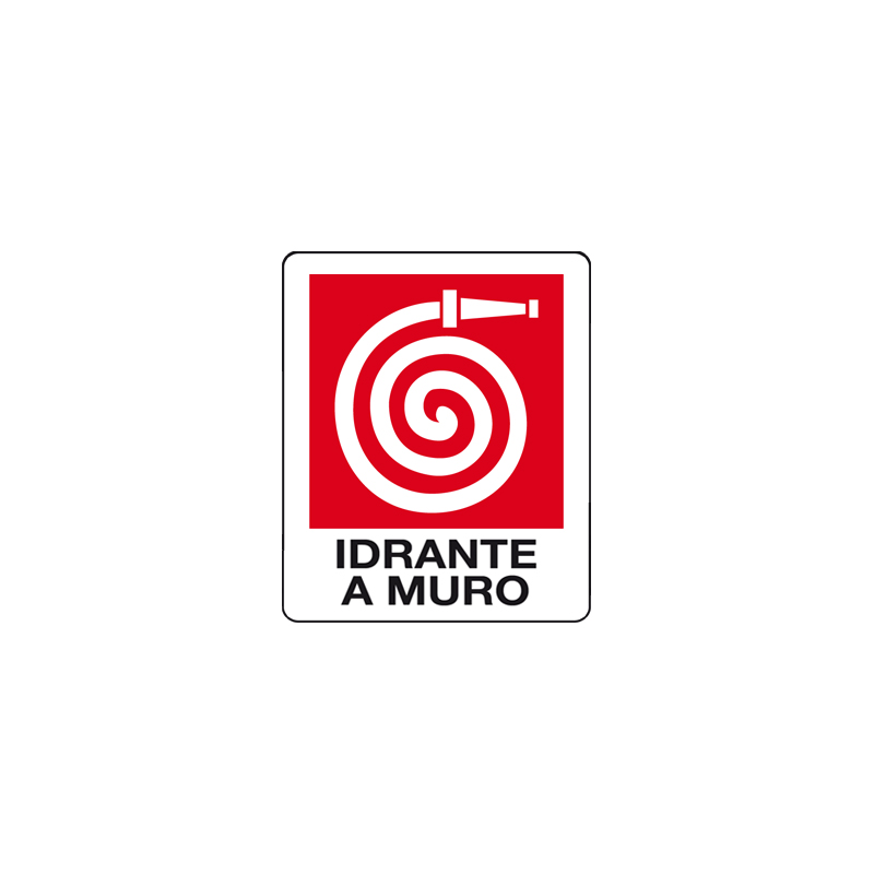 IDRANTE A MURO CARTELLO ALLUMINIO 100X120  ANTINCENDIO