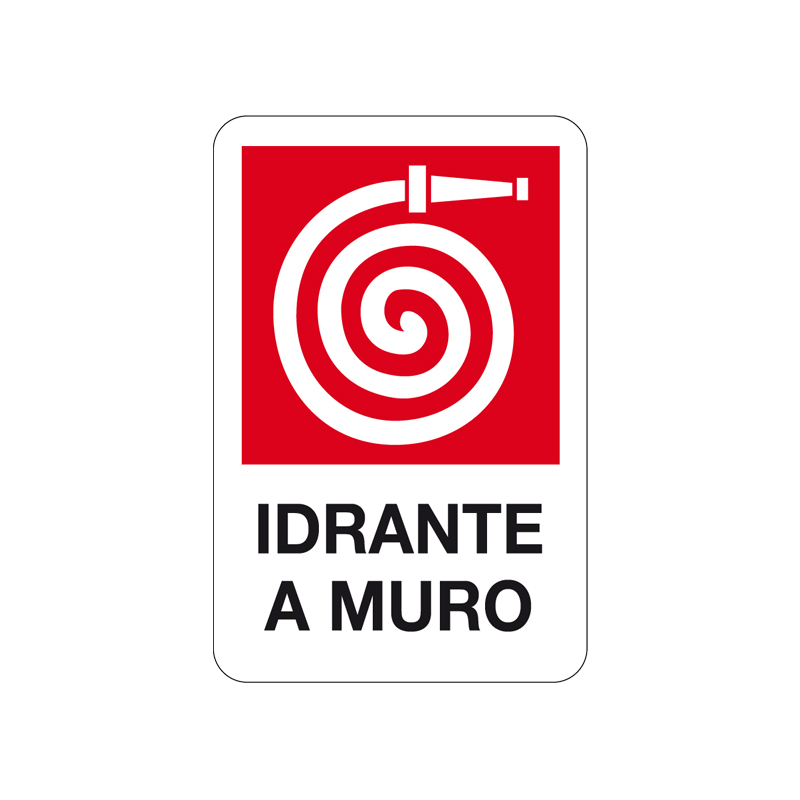 IDRANTE A MURO CARTELLO ALLUMINIO 200X300 ANTINCENDIO