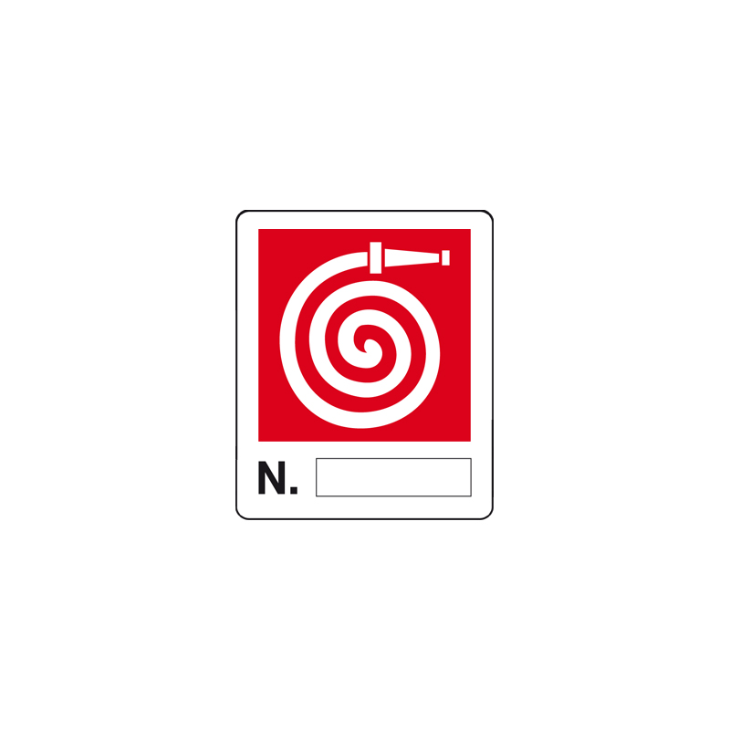IDRANTE NUMERO CARTELLO ALLUMINIO 100X120  ANTINCENDIO