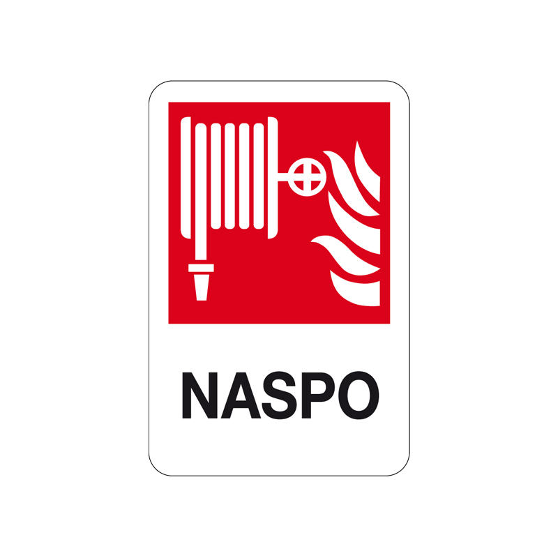 NASPO CARTELLO ALLUMINIO 200X300 ANTINCENDIO
