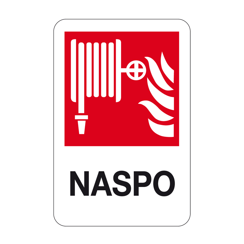 NASPO CARTELLO ALLUMINIO 330X500 ANTINCENDIO