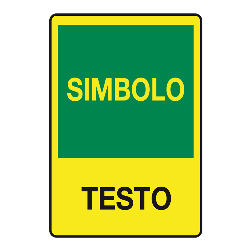 CARTELLO ALLUMINIO FOTOLUMINESCENTI 330X500 ANTINCENDIO