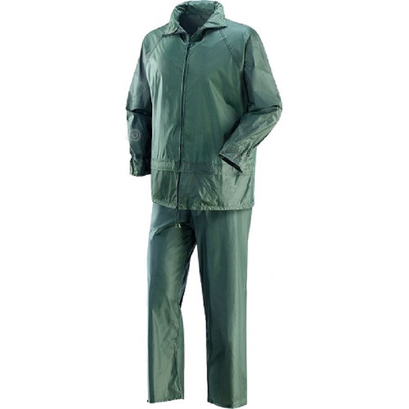 COMPLETO IMPERMEABILE NYLON NIAGARA PANTALONE E GIACCA CON CAPPUCCIO A SCOMP