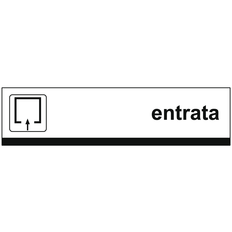 ENTRATA CARTELLO ALLUMINIO 1000X250 PROP. PRIV.