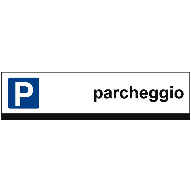 PARCHEGGIO CARTELLO ALLUMINIO 1000X250 PROP. PRIV.