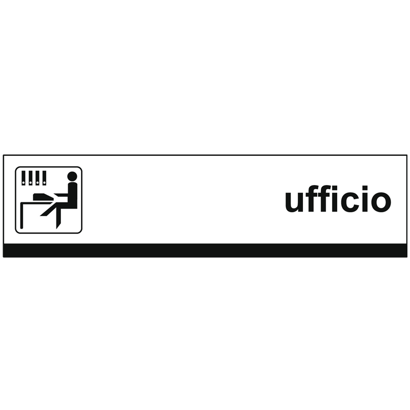 UFFICIO CARTELLO ALLUMINIO 1000X250 PROP. PRIV.