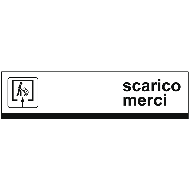 SCARICO MERCI CARTELLO SCATOLATO 1000X250 PROP. PRIV.