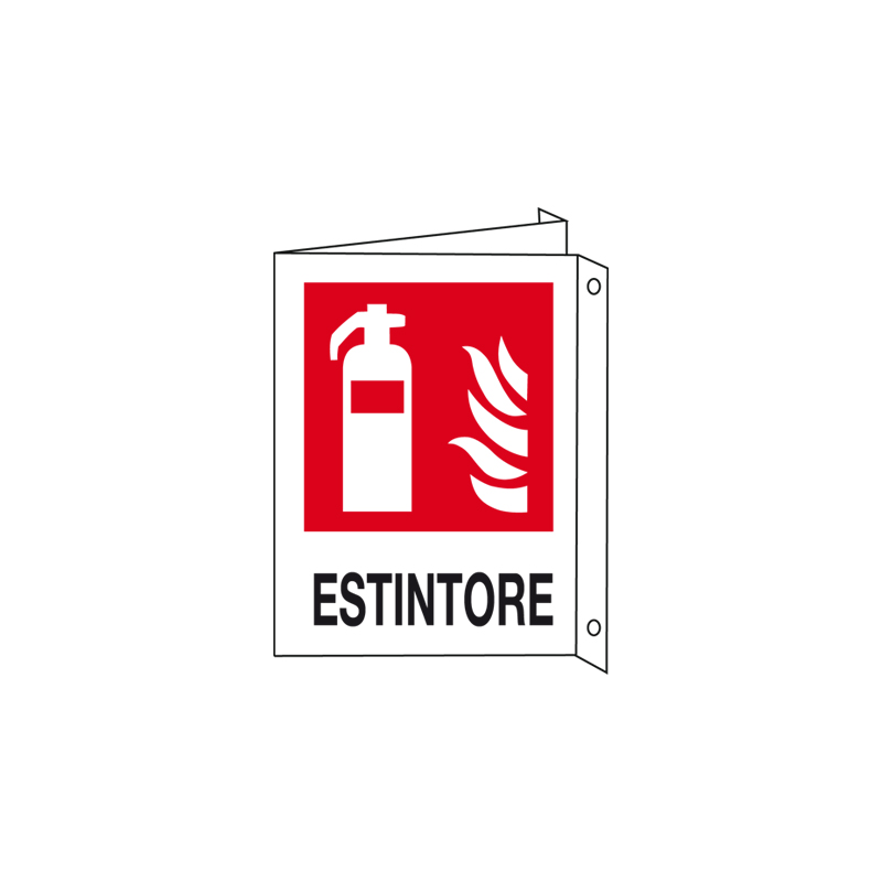 ESTINTORE CARTELLO ALLUMINIO 150X175 BIF