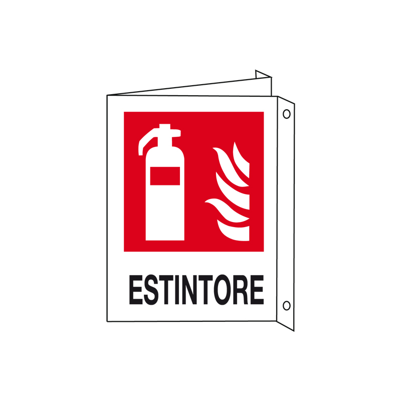 ESTINTORE CARTELLO ALLUMINIO 200X300 BIF
