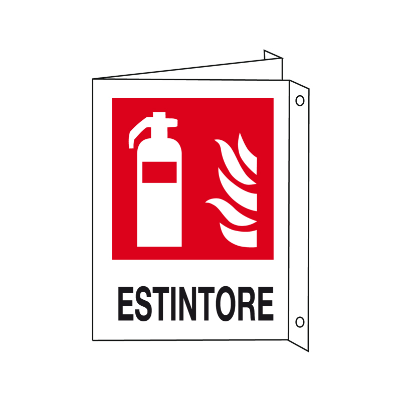 ESTINTORE CARTELLO ALLUMINIO 330X500 BIF