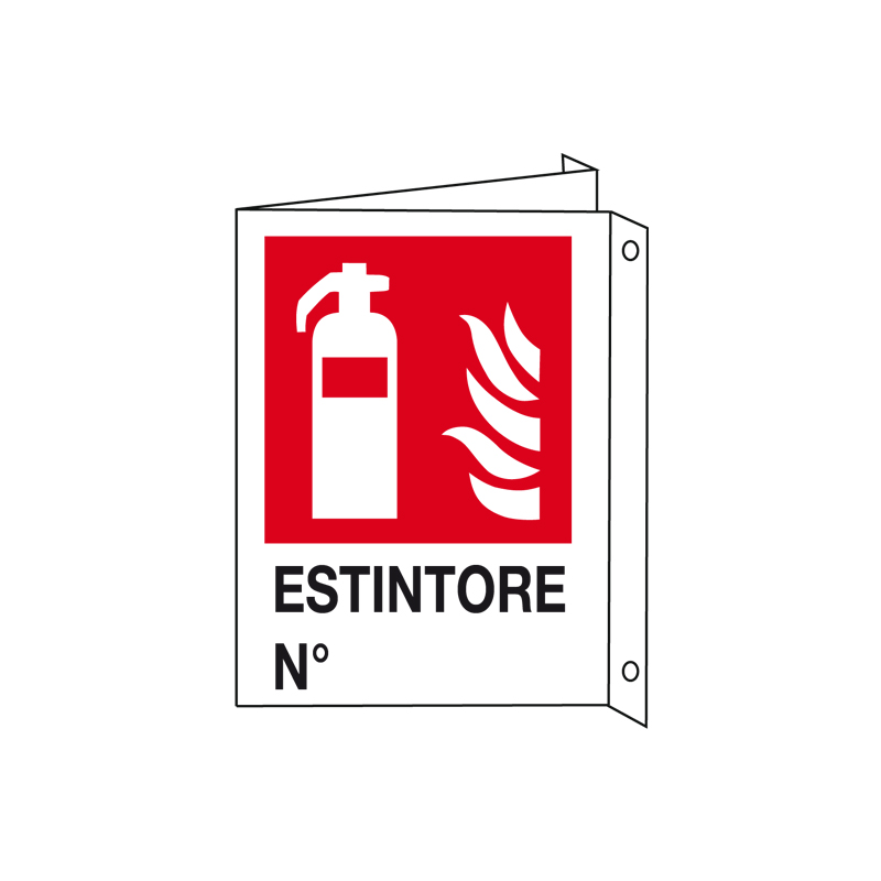 ESTINTORE N. CARTELLO ALLUMINIO 200X300 BIF