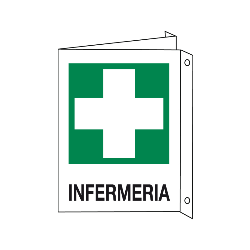 INFERMERIA CARTELLO ALLUMINIO 330X500 BIF