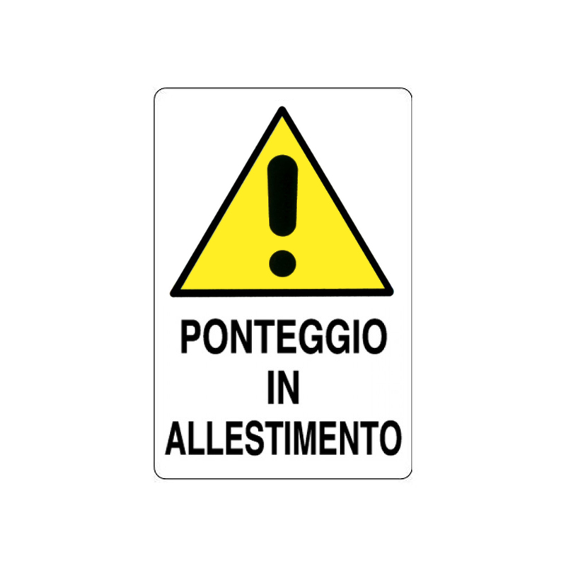 PONTEGGIO IN ALLESTIMENTO CARTELLO KPL POLIONDA 400X600 MM