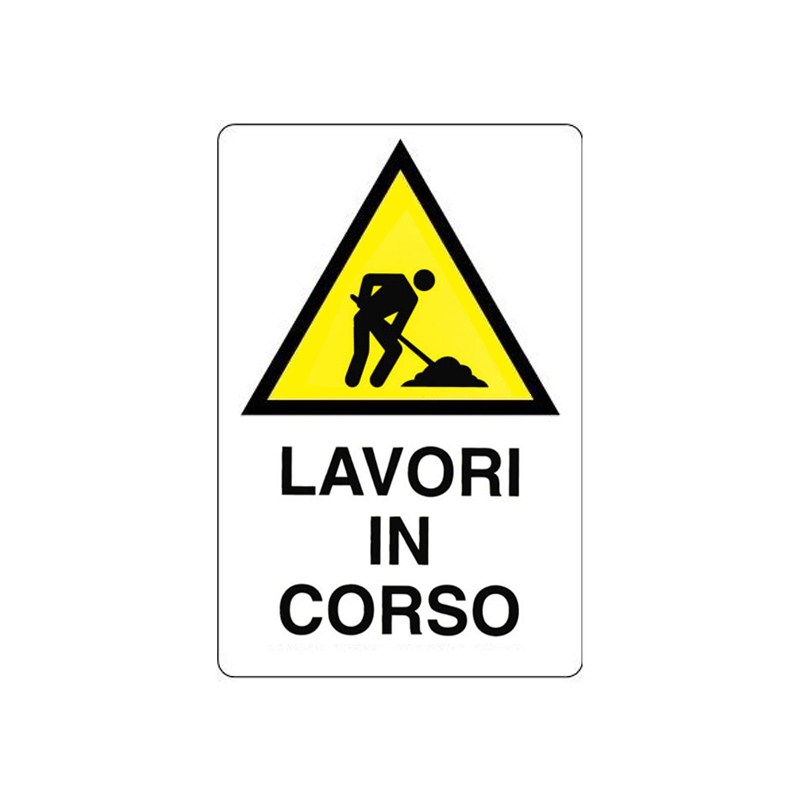 LAVORI IN CORSO CARTELLO KPL POLIONDA 400X600 MM