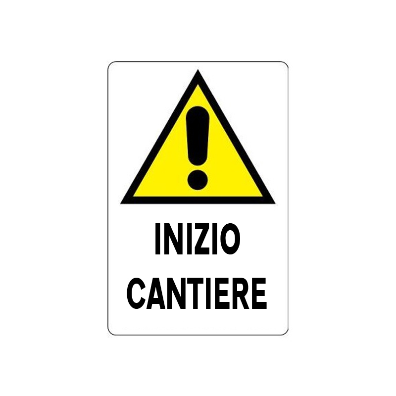INIZIO CANTIERE CARTELLO KPL POLIONDA 400X600 MM