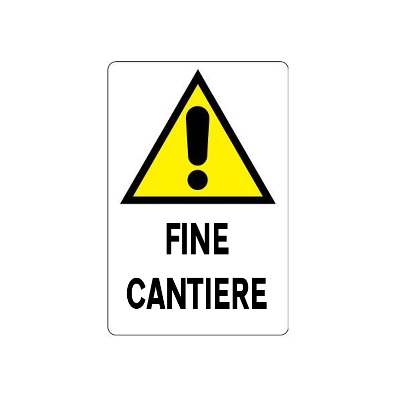 FINE CANTIERE CARTELLO KPL POLIONDA 400X600 MM