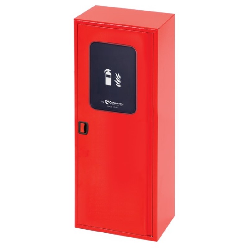 CASSETTA PORTA ESTINTORE DA 5 KG A CO2 E 9 O 12 KG A POLVERE  C/LASTRA