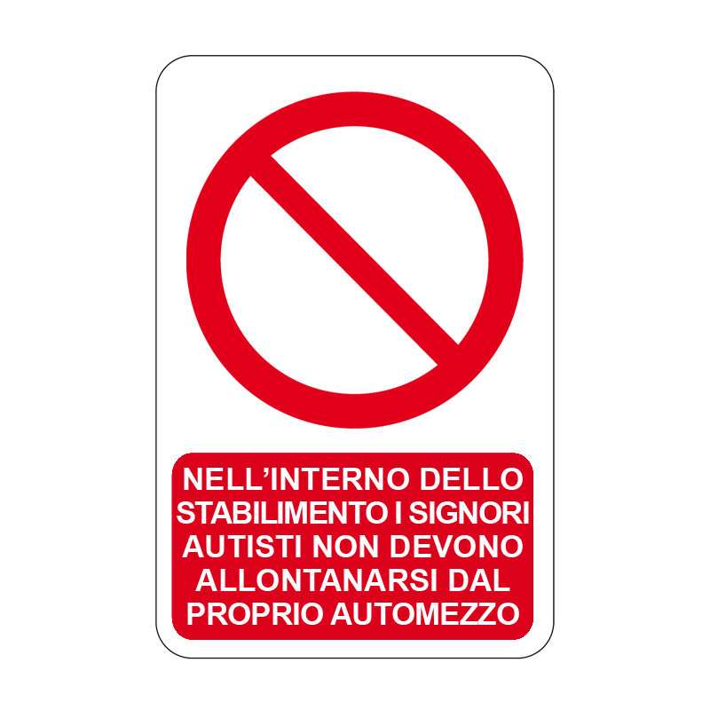 NELL'INT. DELLO STABILE I SIGNORI AUT. CARTELLO ALLUMINIO 330X500 DIVIETO