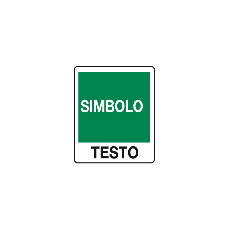 CARTELLO ALLUMINIO 100X120 MM EMERGENZA