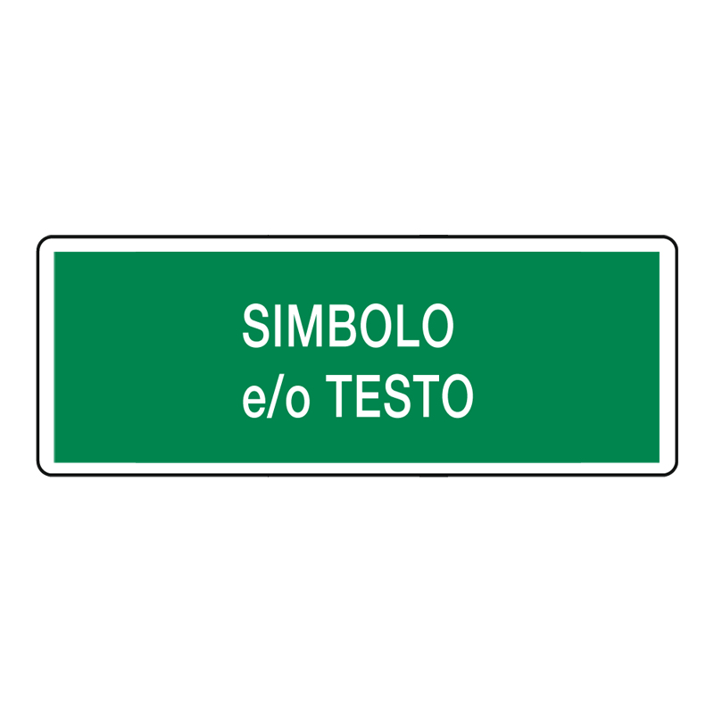 CARTELLO ALLUMINIO 330X125 MM EMERGENZA