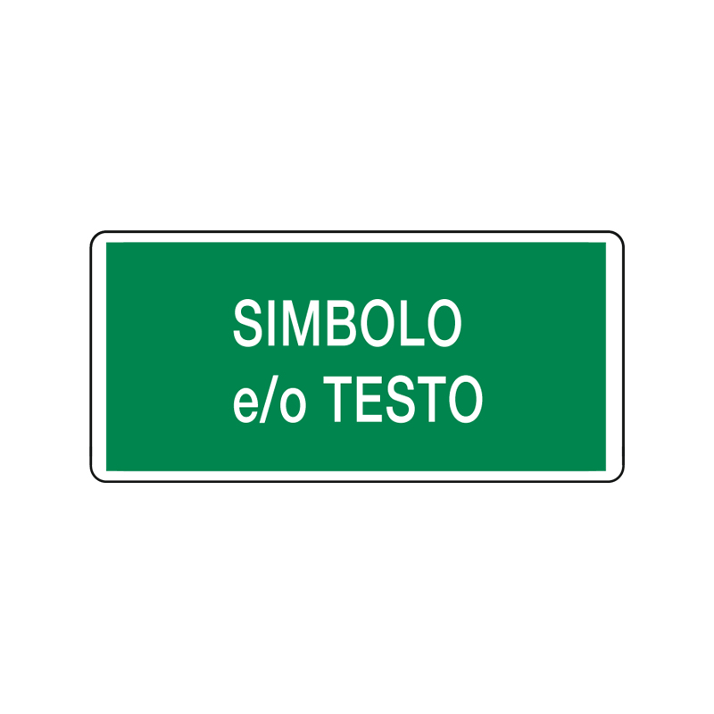 CARTELLO ALLUMINIO 500X230 MM EMERGENZA