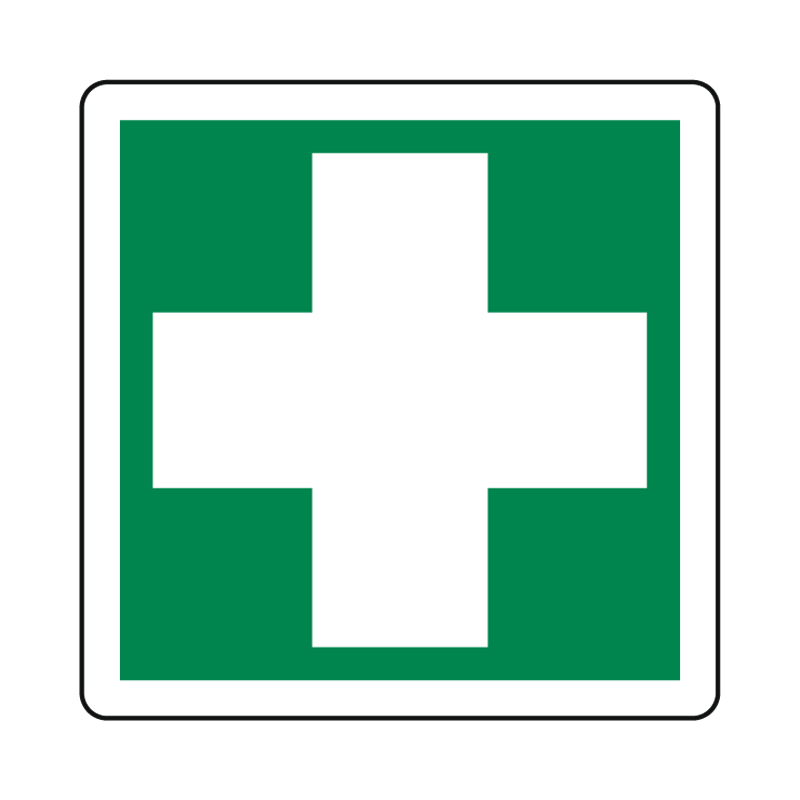 PRIMO SOCCORSO CARTELLO ALLUMINIO 230X230 EMERGENZA