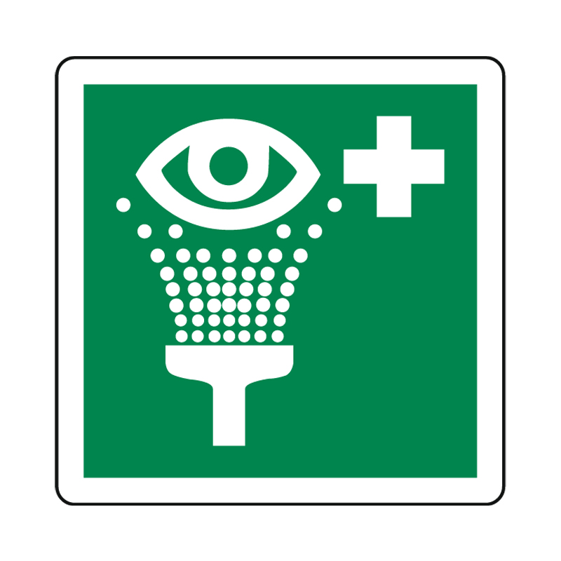LAVAOCCHI DI EMERGENZA CARTELLO ALLUMINIO 230X230 EMERGENZA