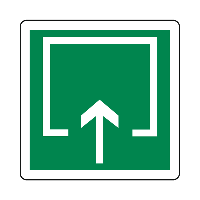 LUOGO SICURO CARTELLO ALLUMINIO 230X230 EMERGENZA
