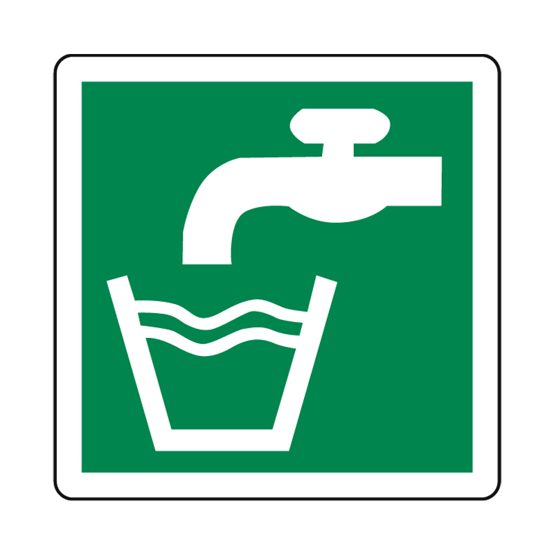 ACQUA POTABILE CARTELLO ALLUMINIO 230X230 EMERGENZA