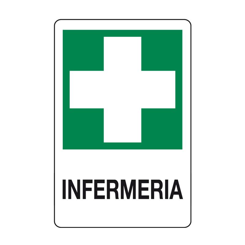 INFERMERIA CARTELLO ALLUMINIO 330X500 EMERGENZA