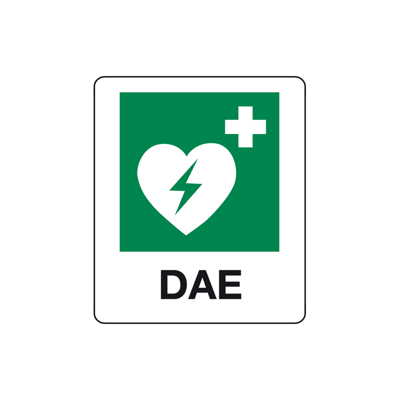 DAE CARTELLO ALLUMINIO 150X175 EMERGENZA